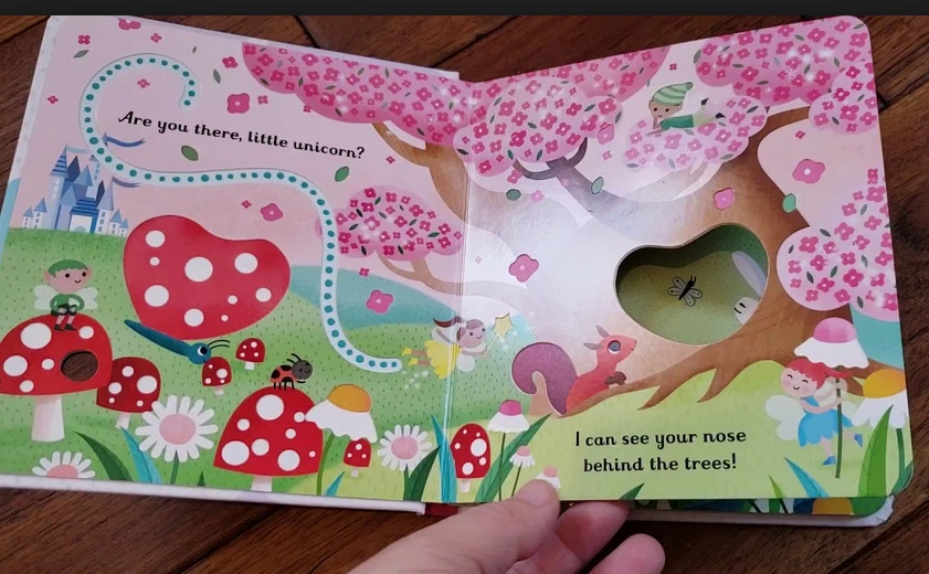 Little Peek Through Are You There Little Unicorn? (Board Book) NEW!