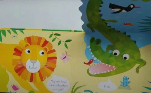 Usborne Lift-the-Flap Play Hide & Seek with Zebra (Board Book) BRAND NEW!