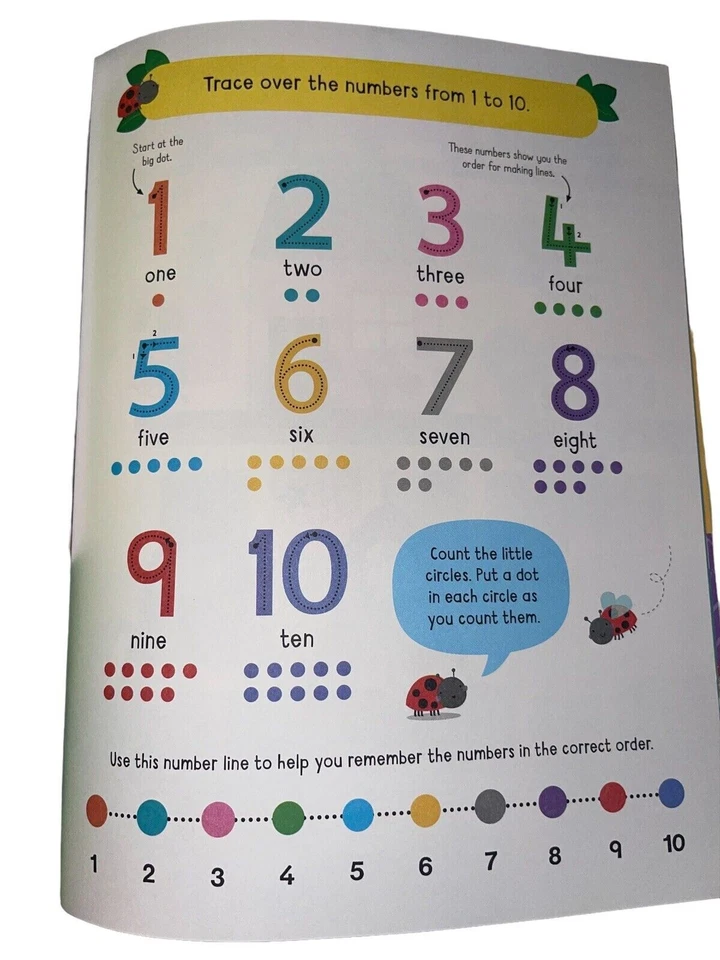 Usborne Get Ready for School Activity Book ~ Brand New