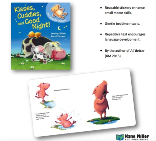 Kisses, Cuddles, and Good Night! by Usborne Books ~ Comes with 5 Stickers ~ NEW