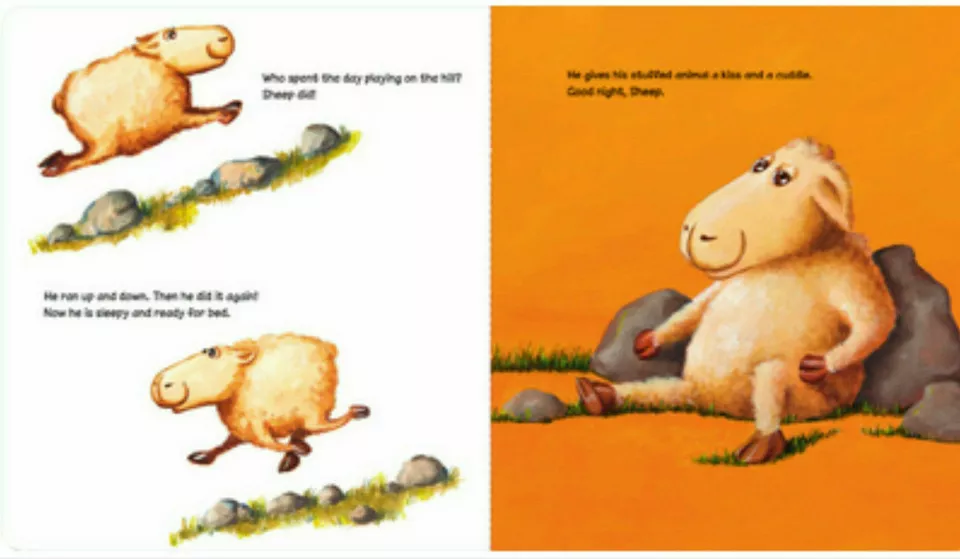 Kisses, Cuddles, and Good Night! by Usborne Books ~ Comes with 5 Stickers ~ NEW