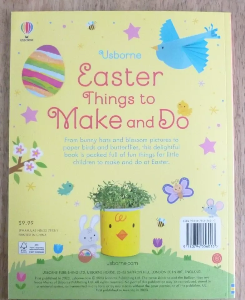 50 Easter Things to Make and Do by Usborne Books ~ BRAND NEW!
