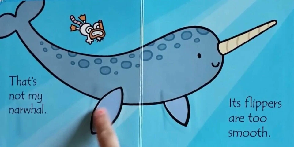 Usborne Touchy Feely Books That's Not My Narwhal (Board Book) BRAND NEW!