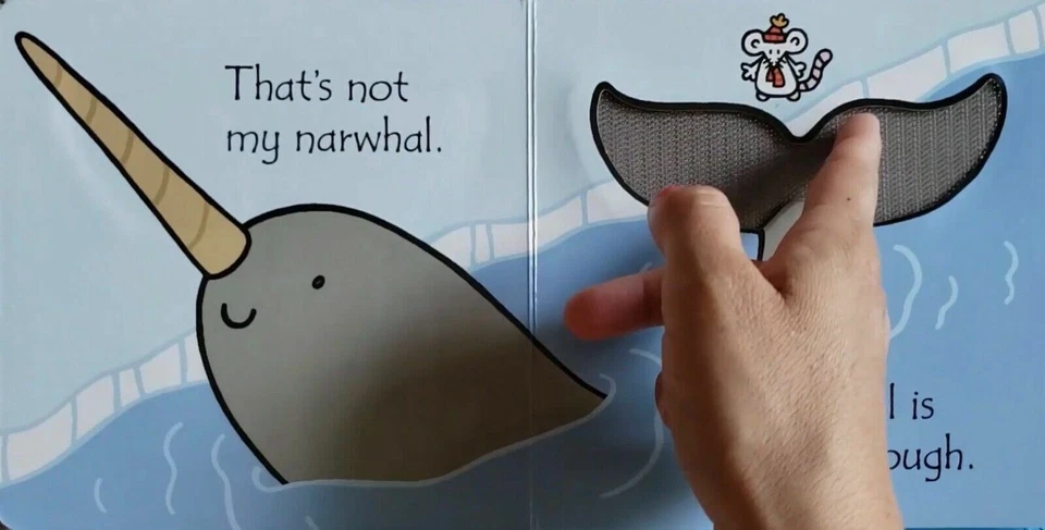 Usborne Touchy Feely Books That's Not My Narwhal (Board Book) BRAND NEW!