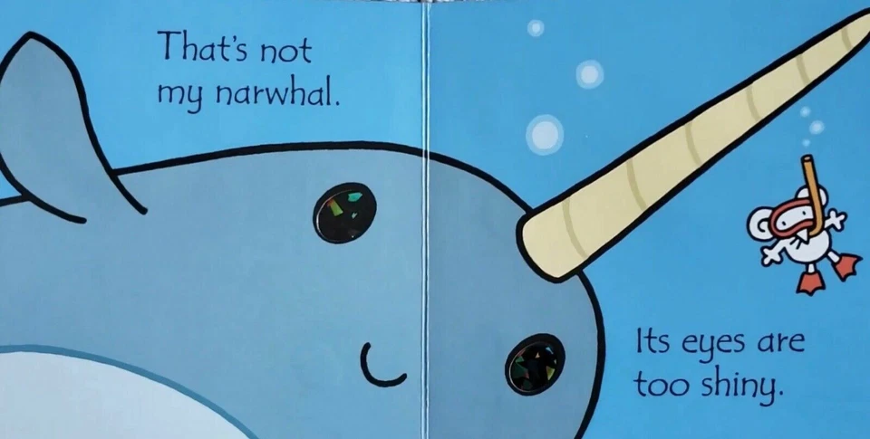 Usborne Touchy Feely Books That's Not My Narwhal (Board Book) BRAND NEW!