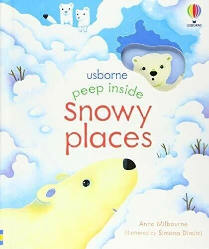 Peek Inside Snowy Places by Usborne Books (hardcover) BRAND NEW!