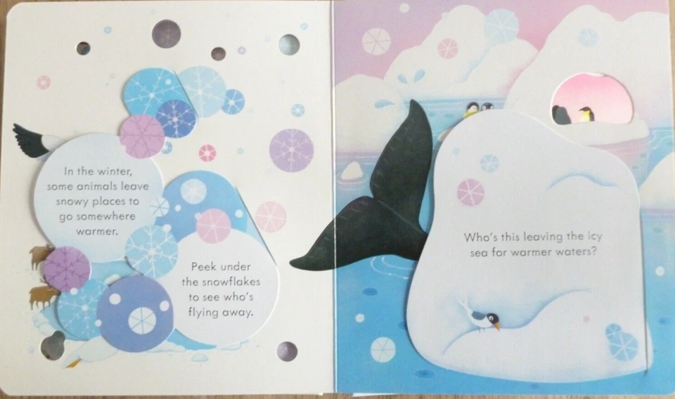 Peek Inside Snowy Places by Usborne Books (hardcover) BRAND NEW!