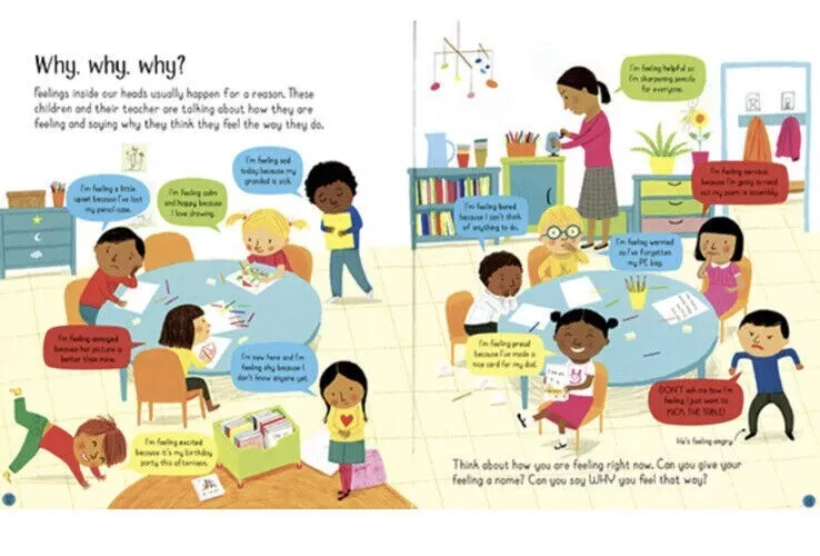 Usborne ~ All About Feelings by Felicity Brooks (Hardcover) Brand New