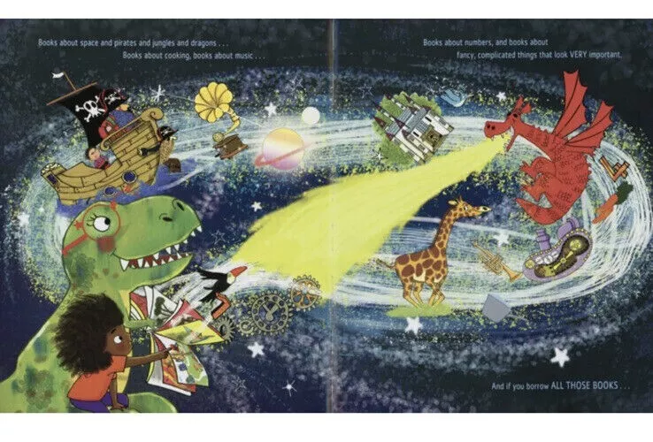 Never Show a T Rex a Book by Rashmi Sirdeshpande ~ Hardcover Dinosaur Book BRAND NEW