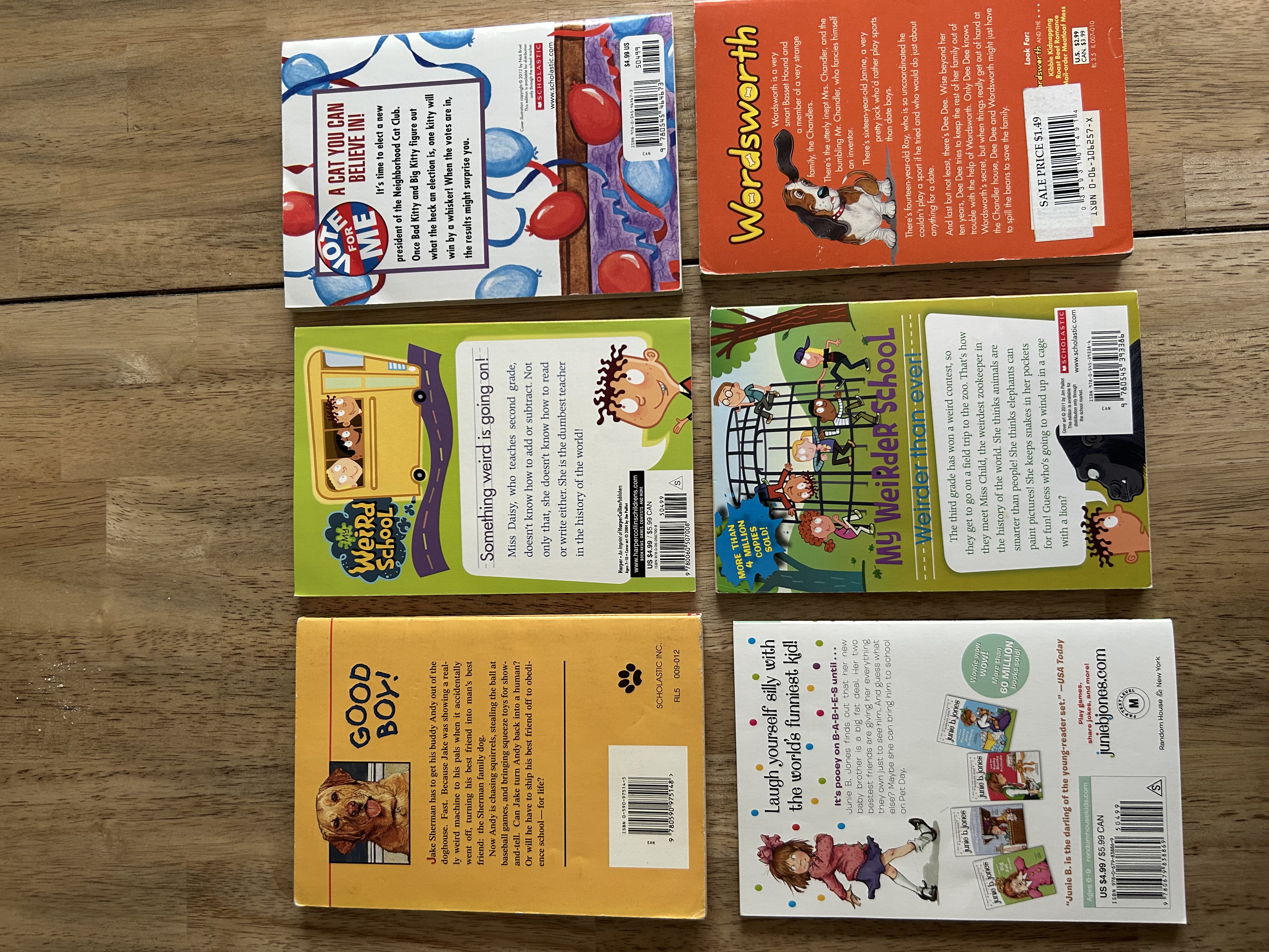 Lot of 6 Children's Paperback Books ~ EXCELLENT!