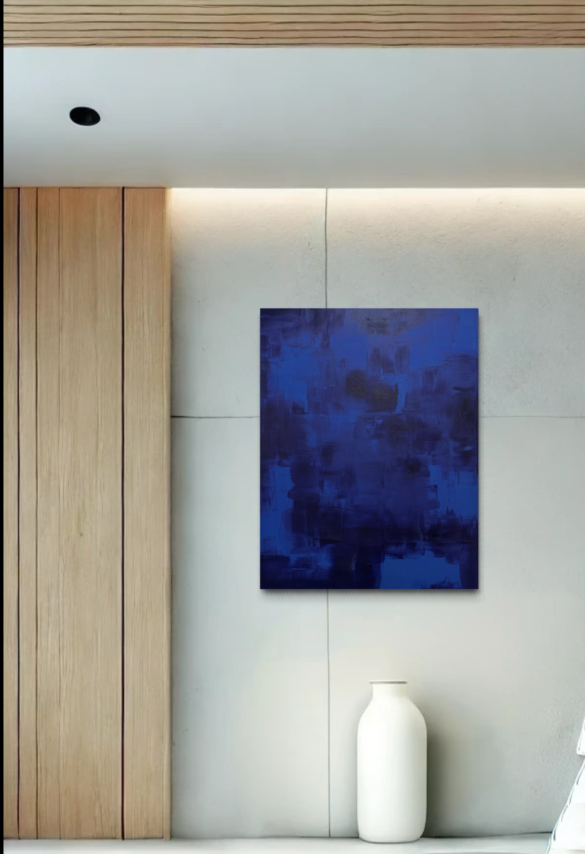 Quadro Abstrato em Tinta Acrílica 70x90