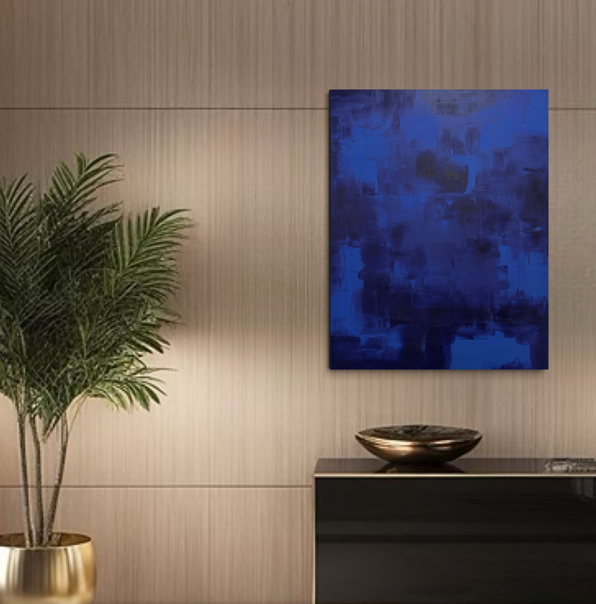 Quadro Abstrato em Tinta Acrílica 70x90