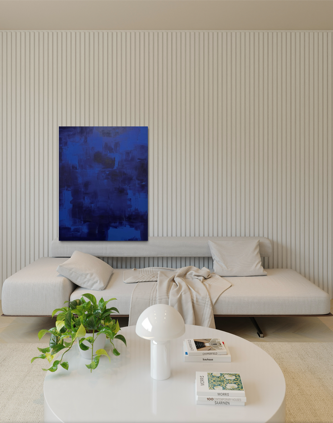 Quadro Abstrato em Tinta Acrílica 70x90