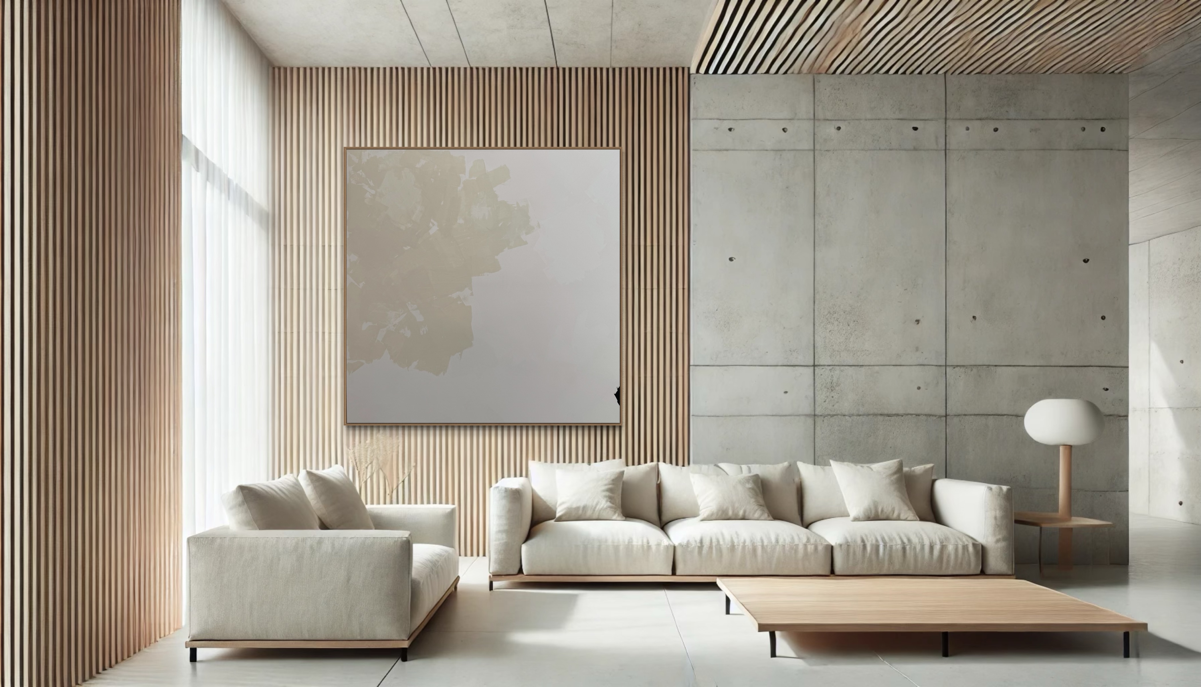 Quadro Abstrato Tinta Acrílica 160x160cm