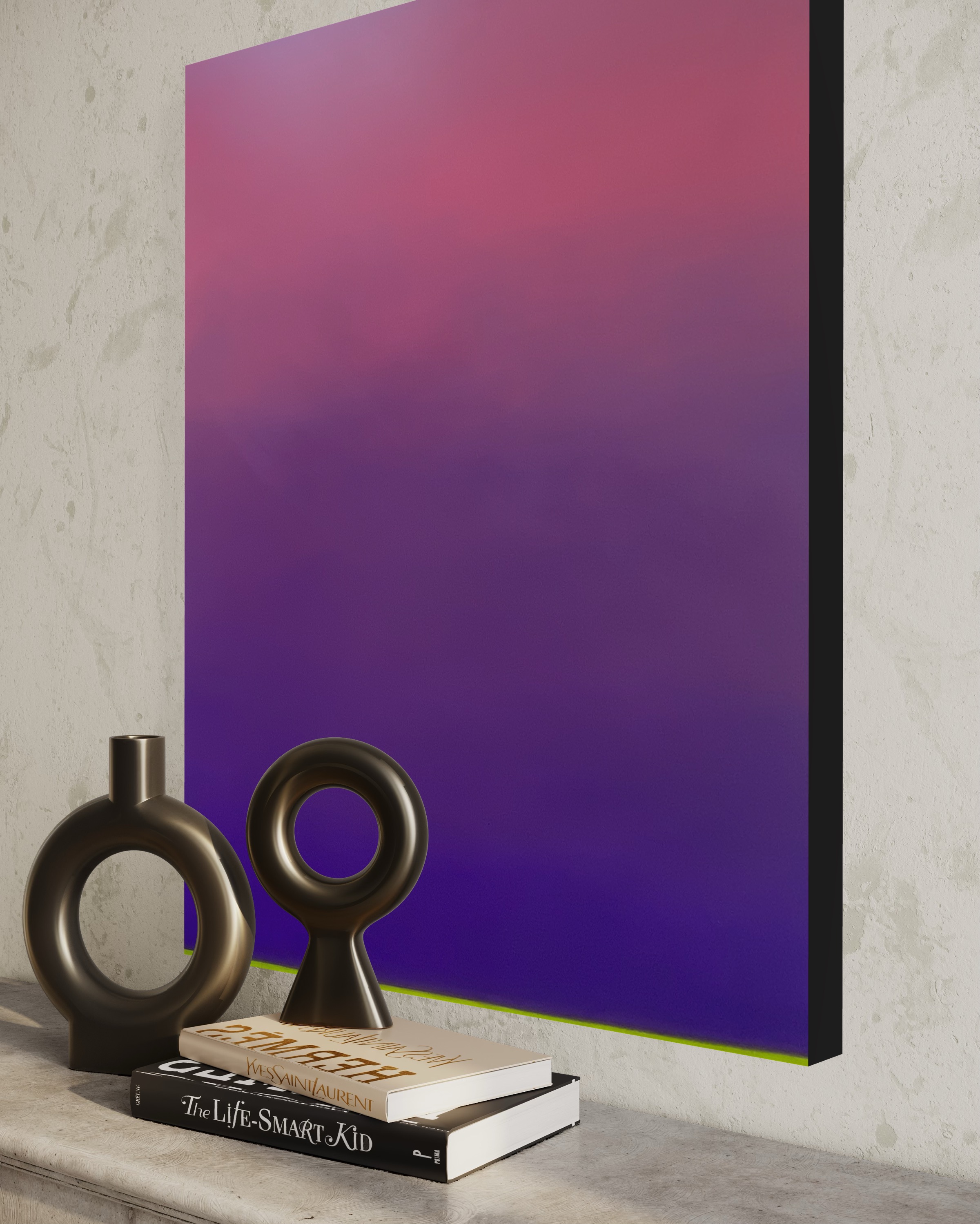 Quadro Abstrato Tinta à Óleo 70x100cm