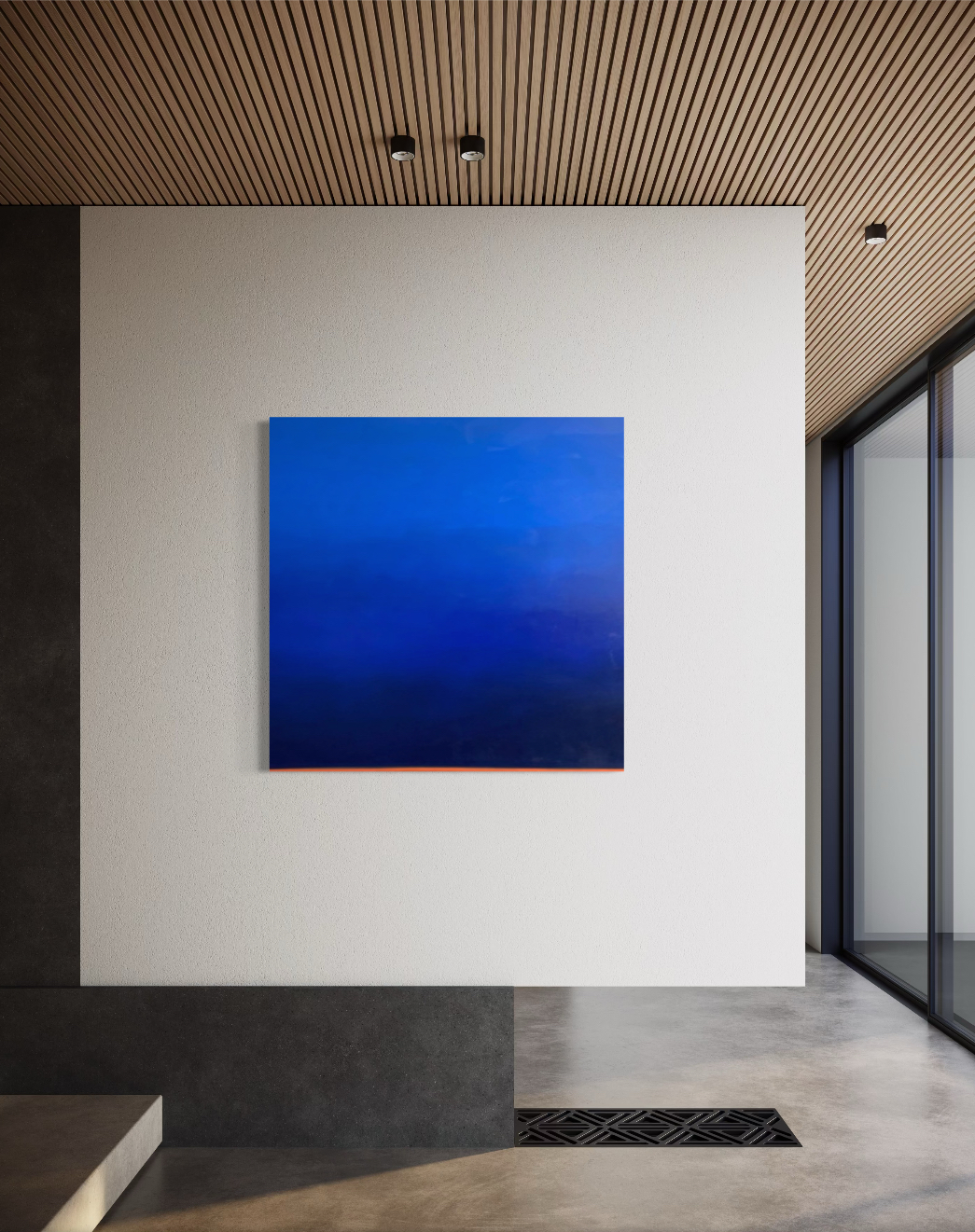 Quadro Abstrato Tinta à Óleo 110x110cm