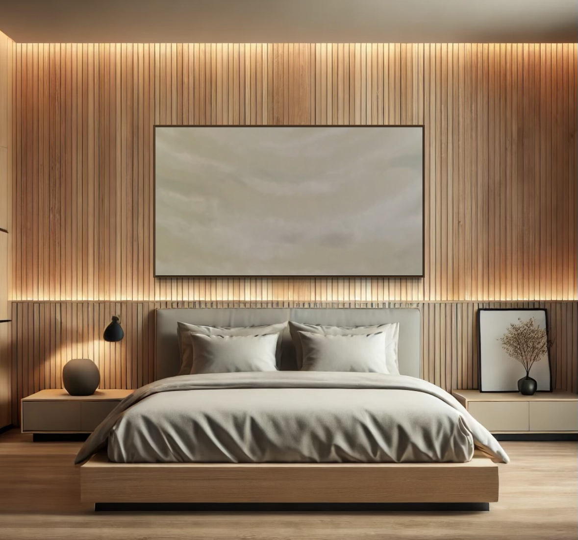 Quadro Abstrato Tinta Acrílica 180x100cm