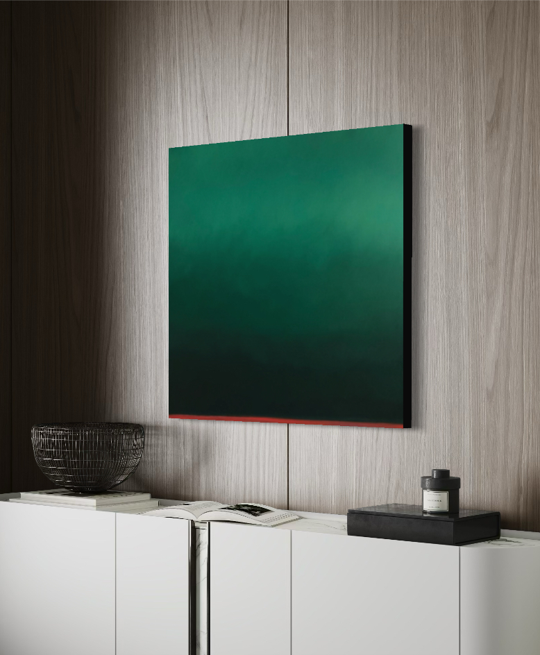 Quadro Abstrato Tinta à Óleo 50x50cm