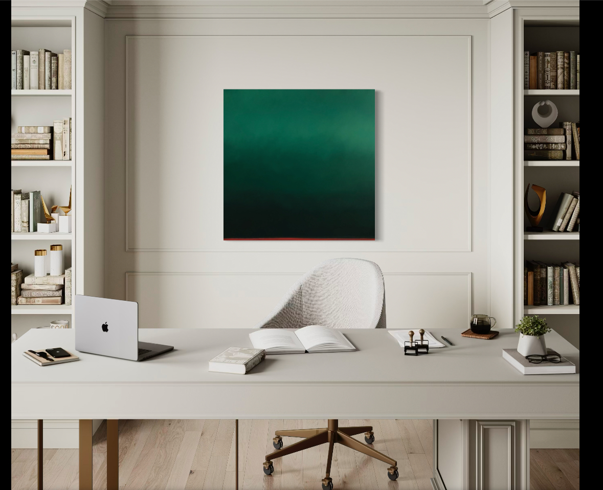 Quadro Abstrato Tinta à Óleo 50x50cm