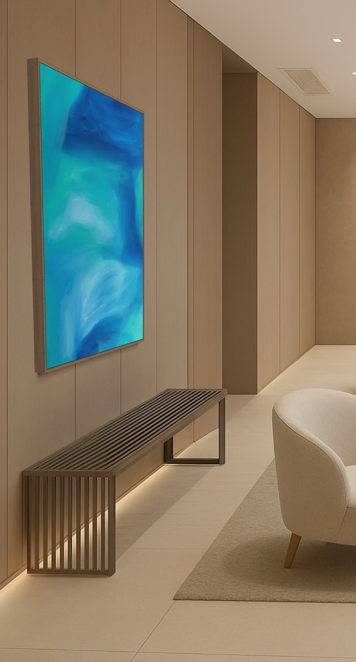 Quadro Abstrato em Tinta Acrílica 120x90