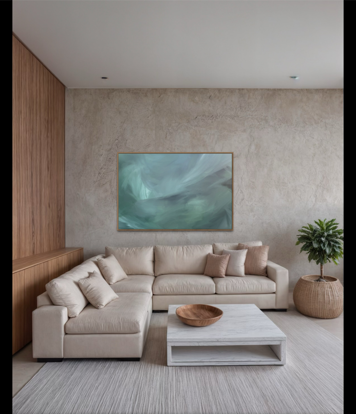 Quadro Abstrato Tinta Acrílica 150x100cm