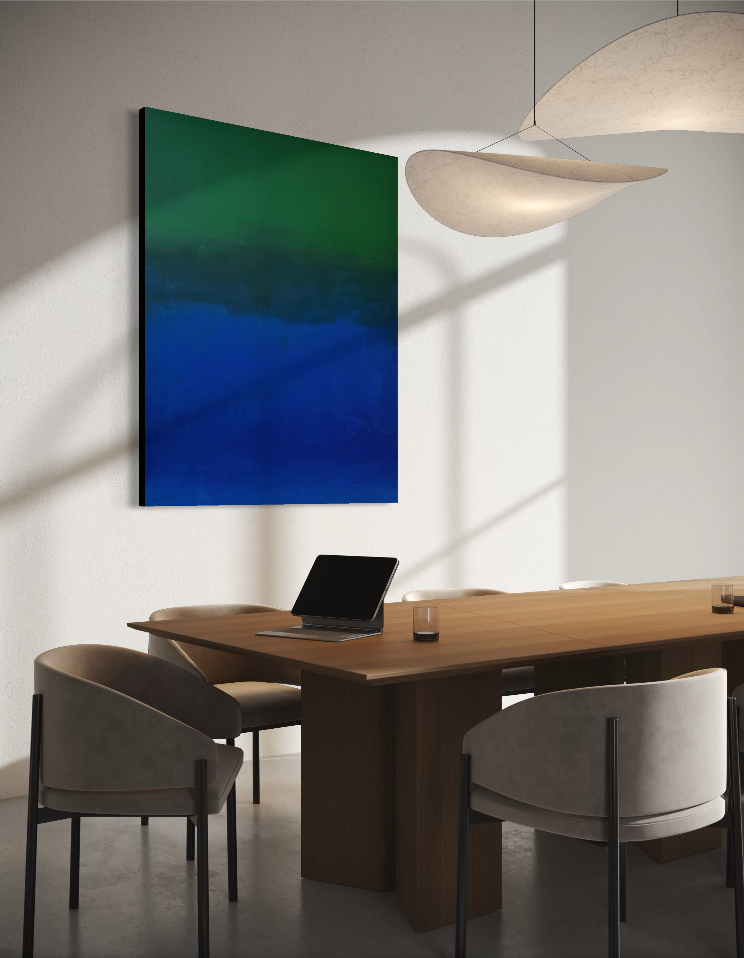 Quadro Abstrato Tinta Acrílica 80x100cm