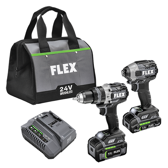 HAMMER DRILL WITH TURBO MODE AND QUICK EJECT  IMPACT DRIVER KIT