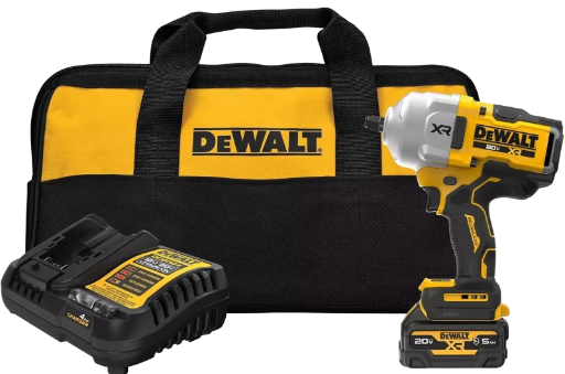 20V MAX* XR® Brushless Cordless 1/2 In High Torque Impact Wrench with Hog Ring Anvil Kit