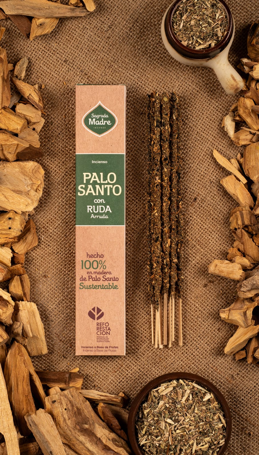 Incienso Palo Santo - Ruda