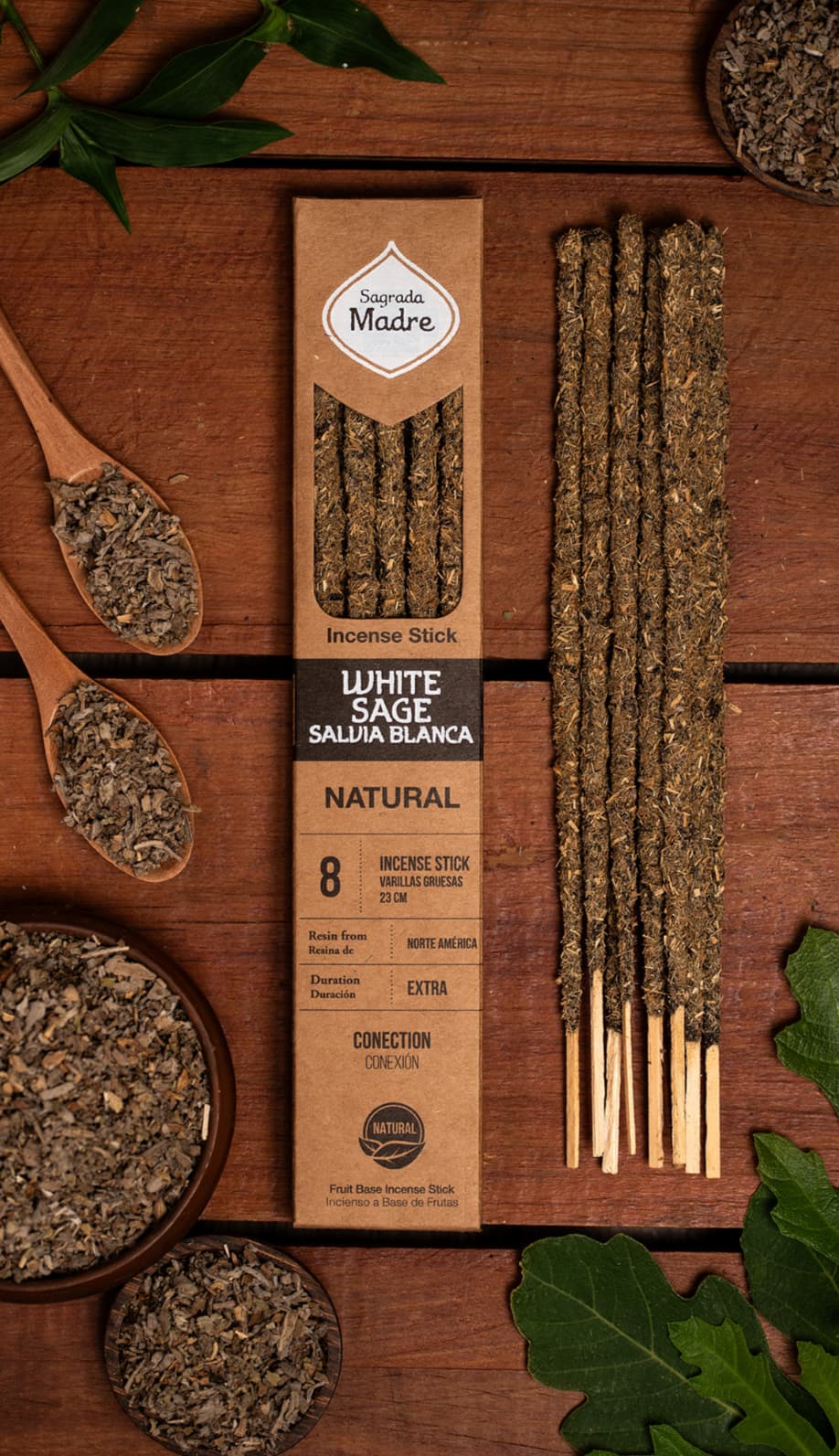 Incienso Natural - Salvia Blanca