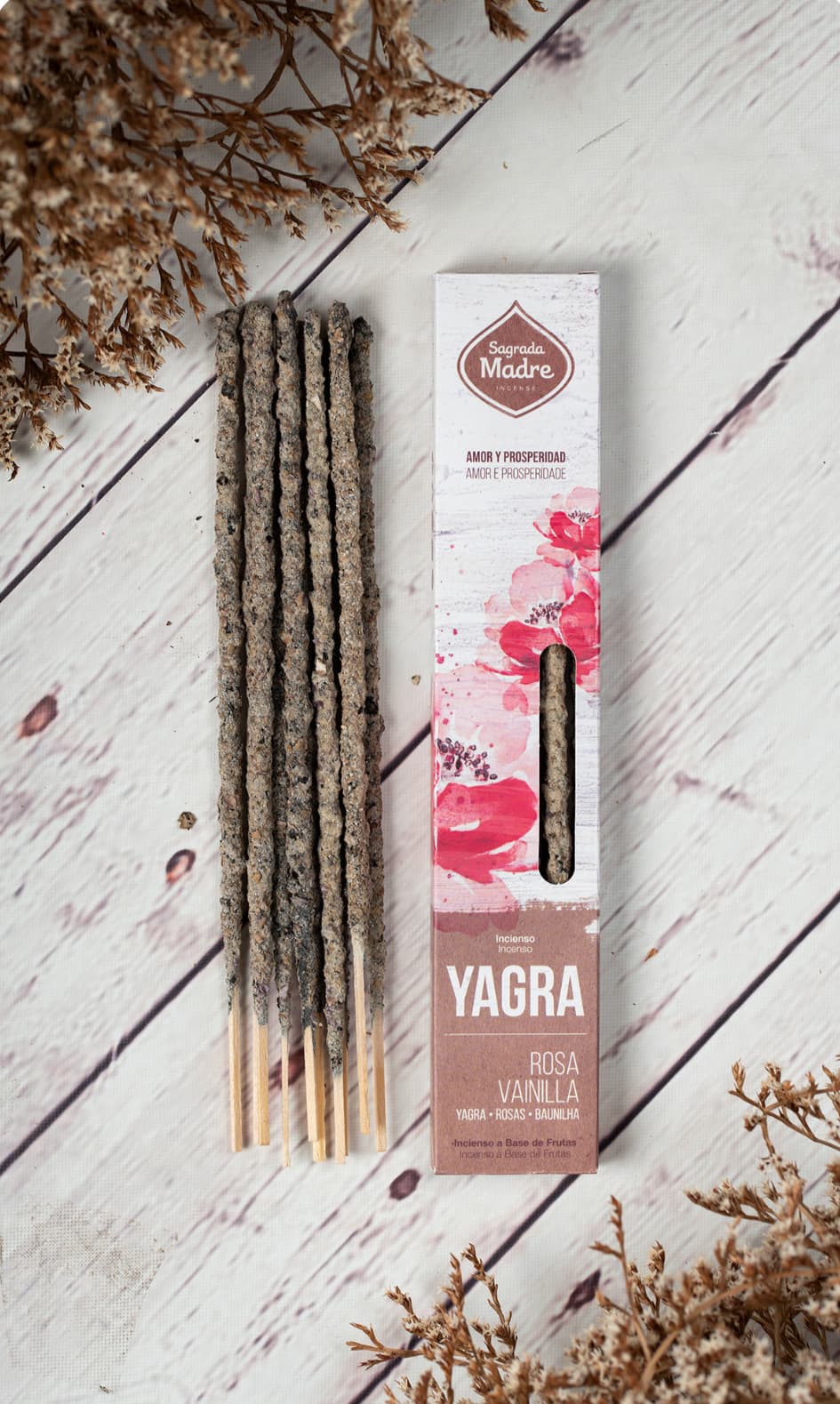 Incienso Yagra - Rosa-Vainilla