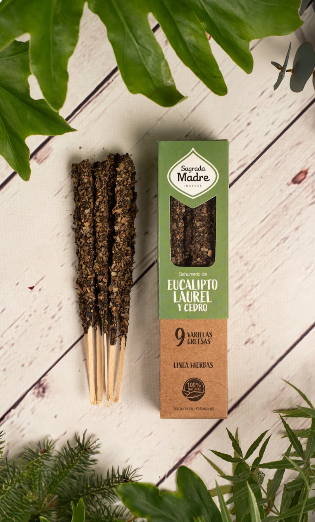 Incienso hierbas - Eucalipto , laurel y cedro