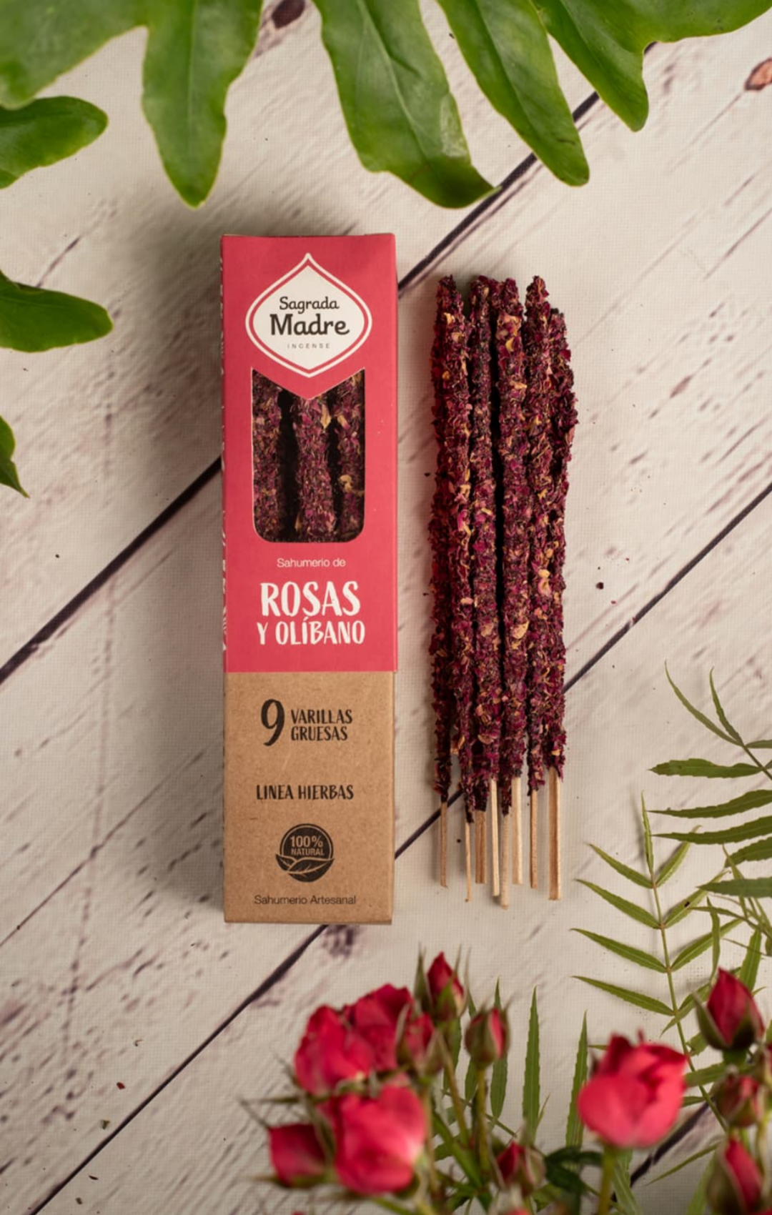 Incienso hierbas - Rosas y Olibano