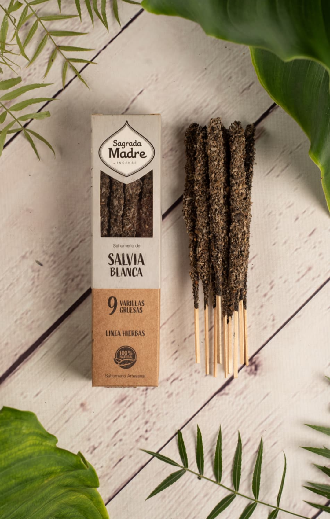 Incienso hierbas - Salvia blanca