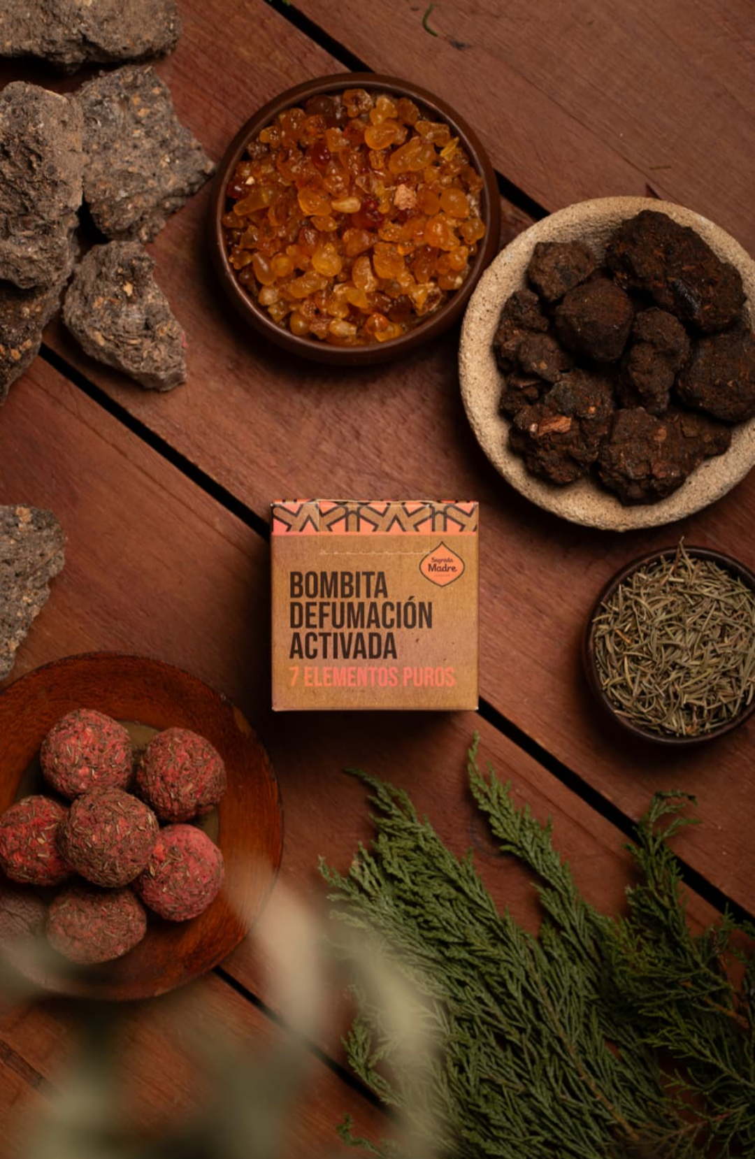 Bombita Defumacion - 7 elementos puros