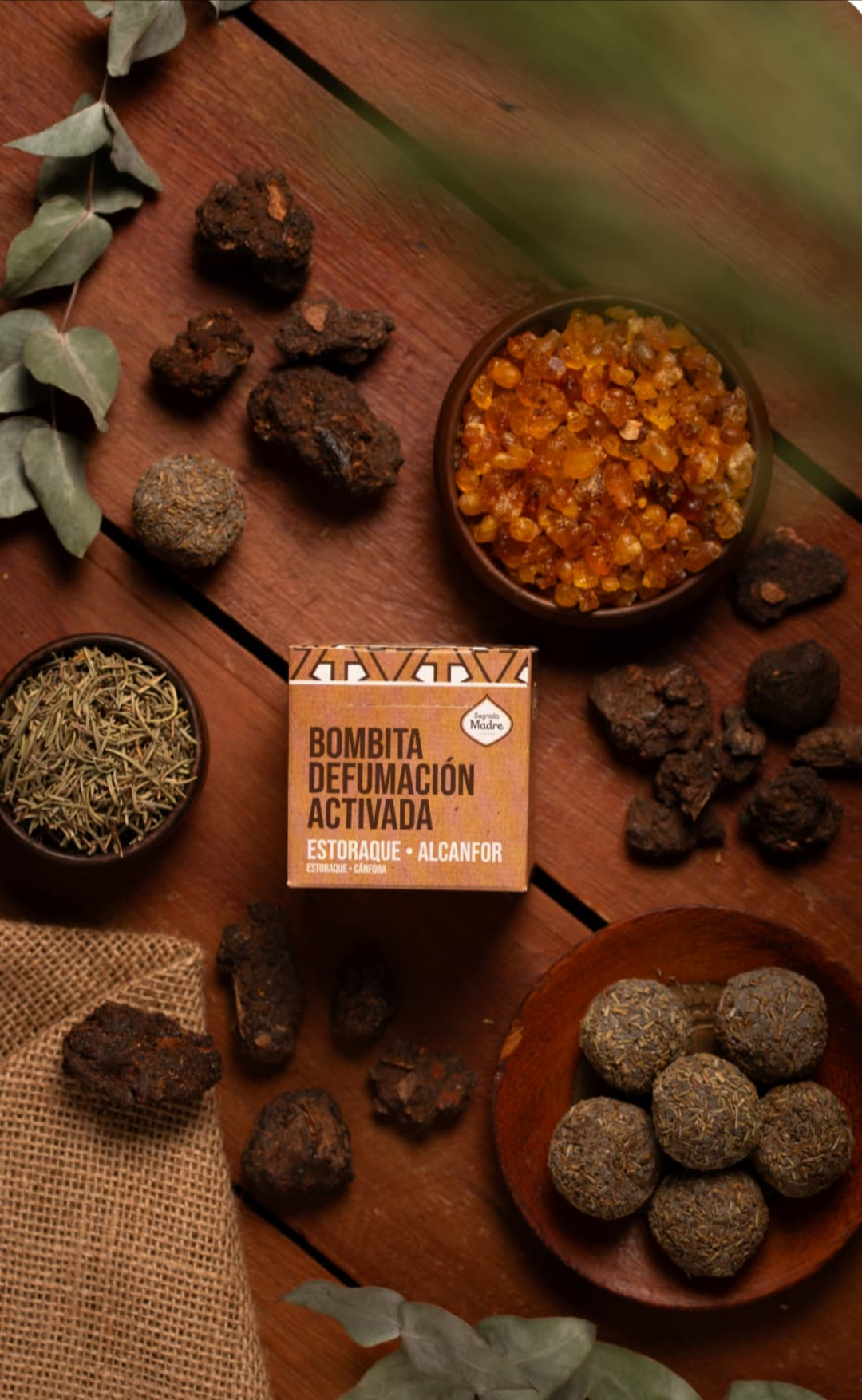 Bombita Defumacion - Estoraque y alcanfor