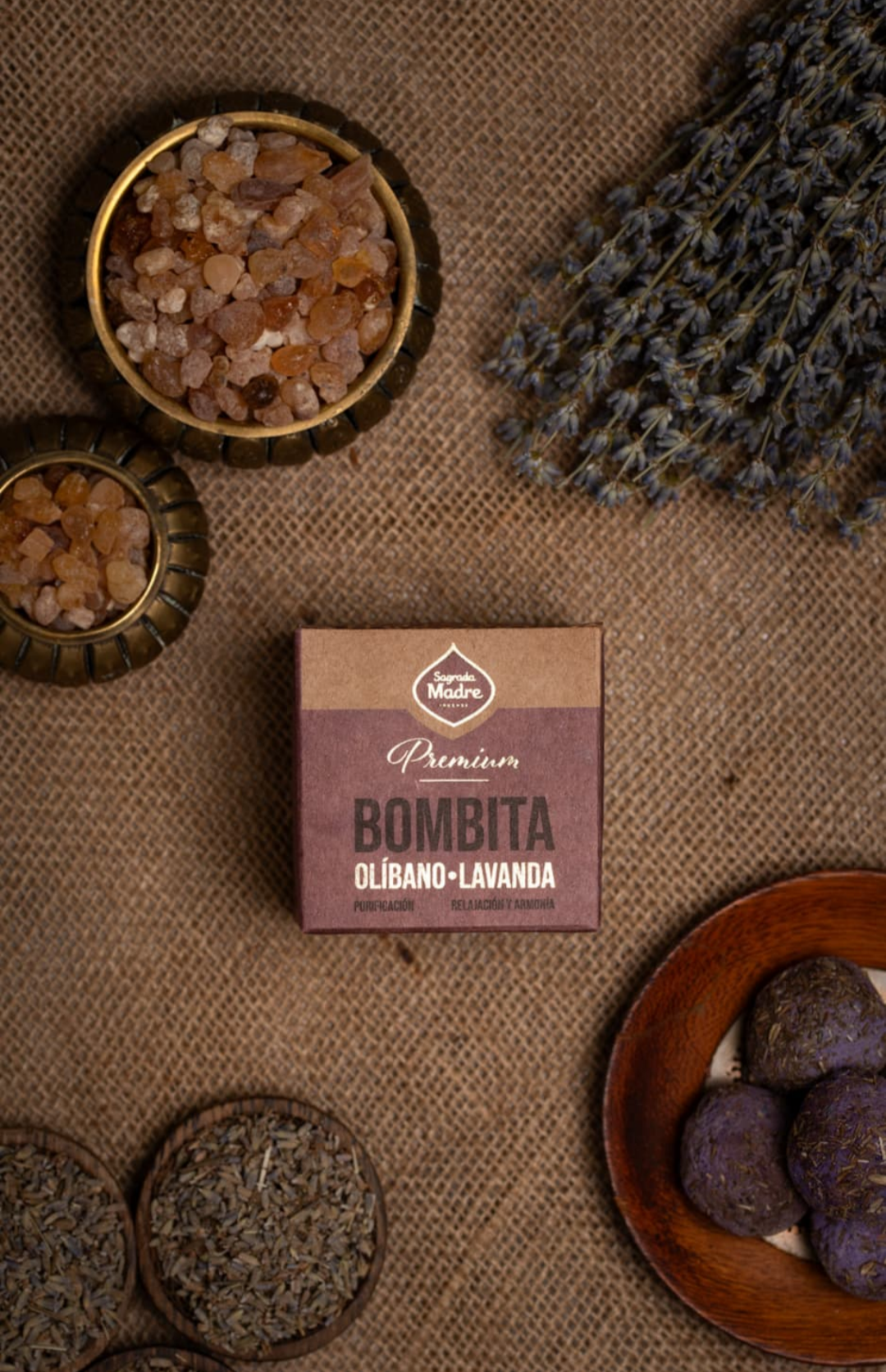 Bombita premium - Olibano y lavanda
