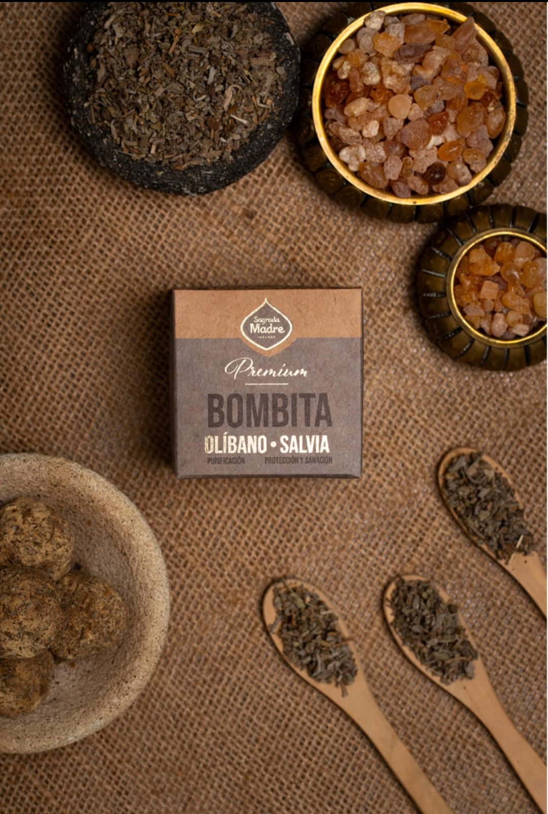 Bombita premium - Olibano y Salvia