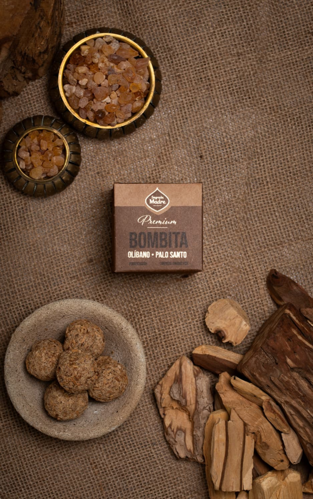 Bombita premium - Olibano y palo santo
