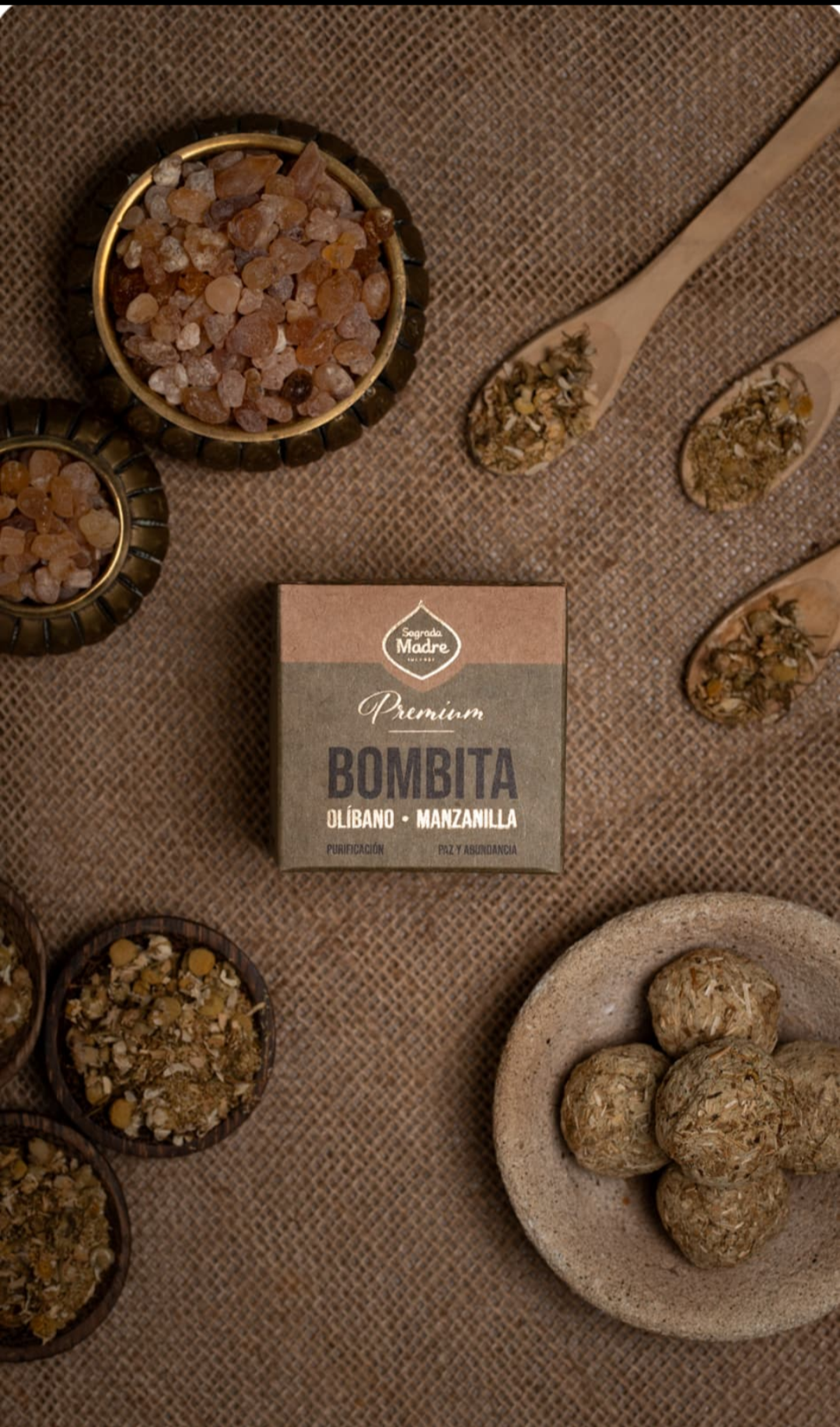 Bombita premium - Olibano y manzanilla