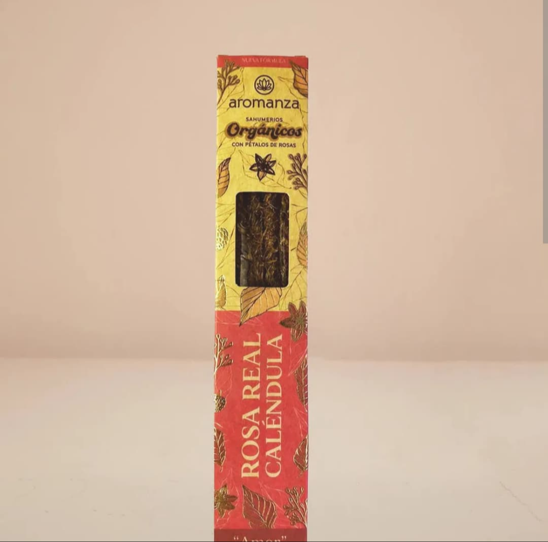 Incienso organico - Rosa real y caléndula