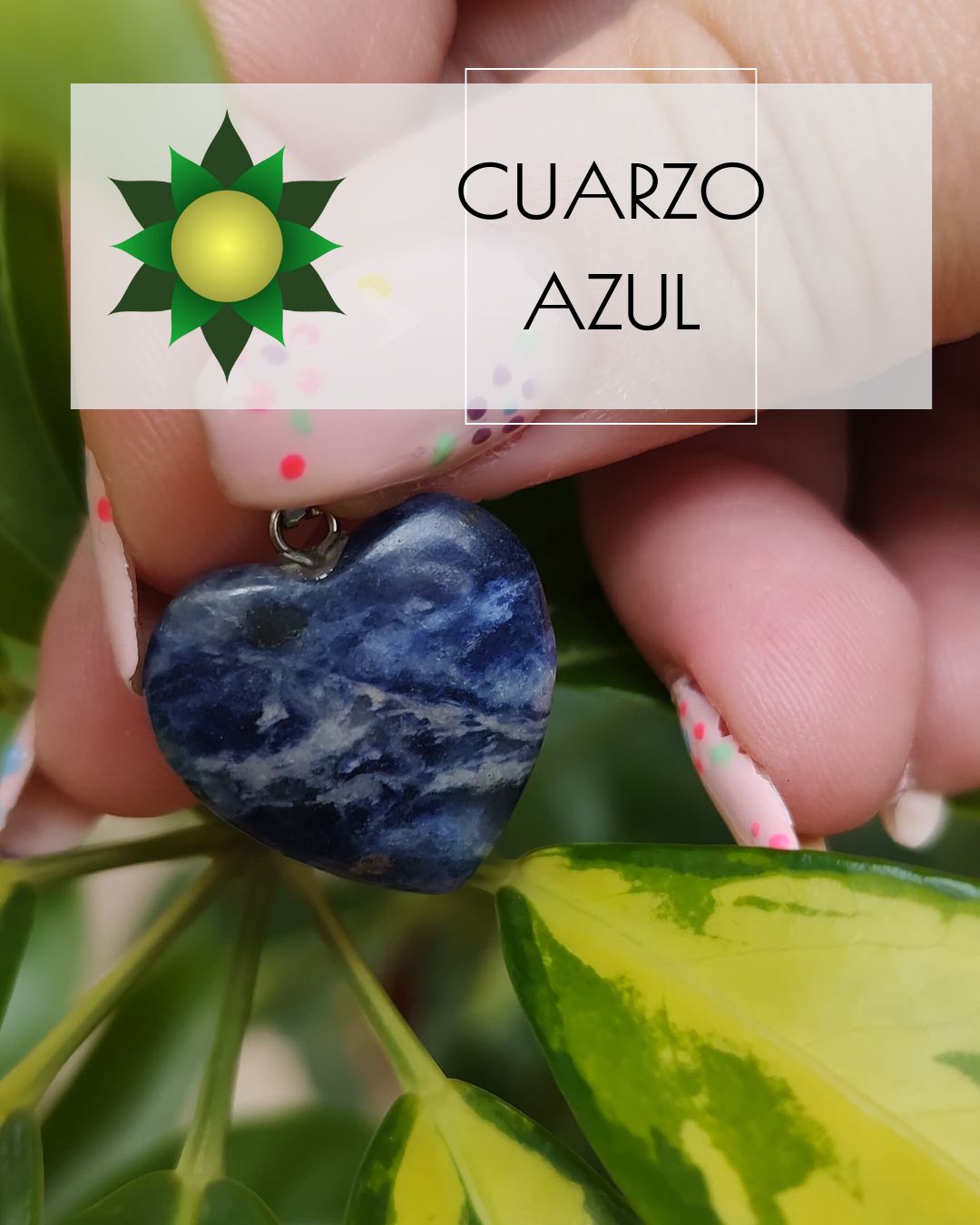 Cuarzo azul corazón