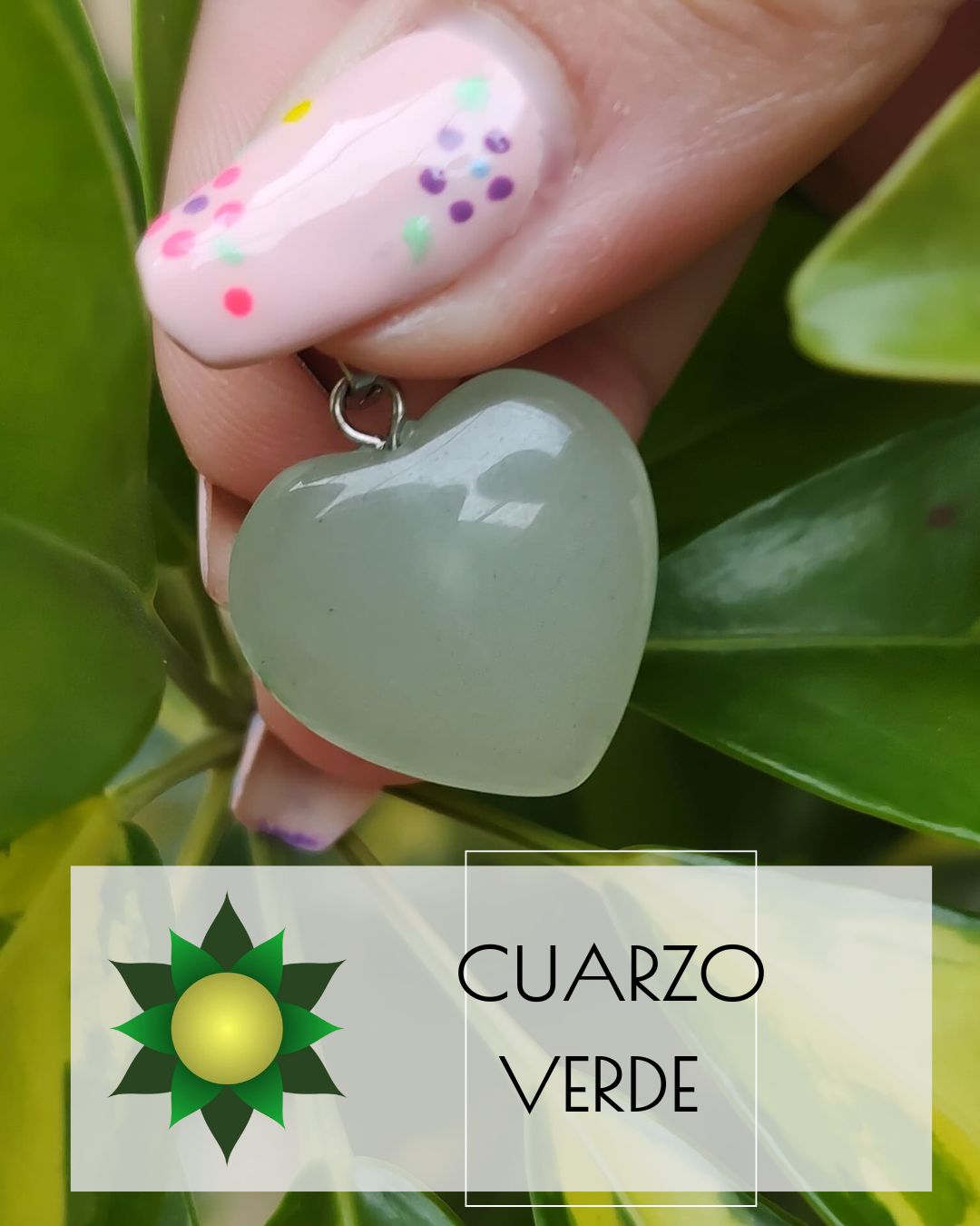 Cuarzo verde corazón