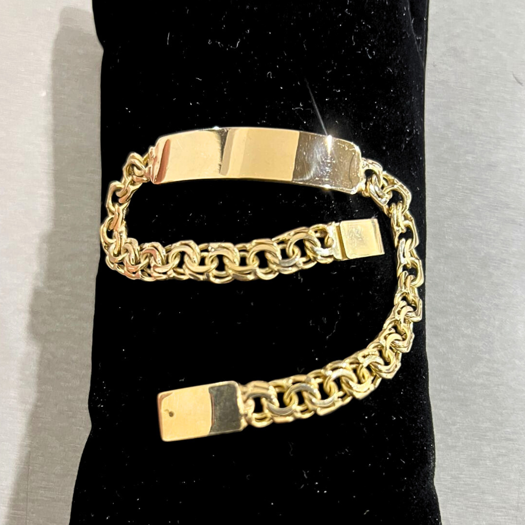 Esclava tejido chino con placa lisa