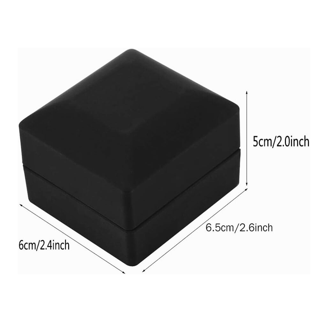 Caja de joyería con LED para anillos
