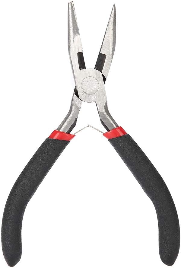 Kit de fabricación de joyas con anillos, broches y alicates de reparación