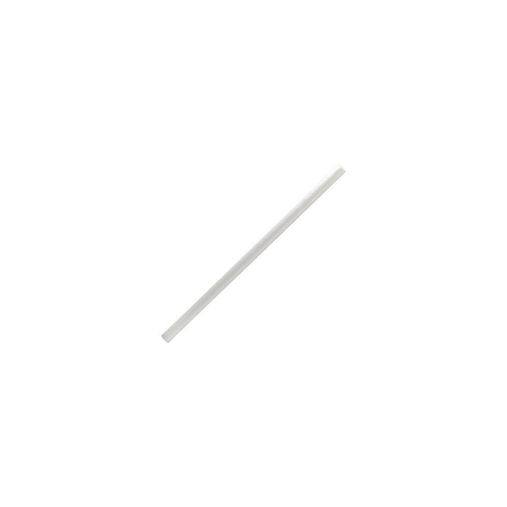 Paper Straw Regular Plain White