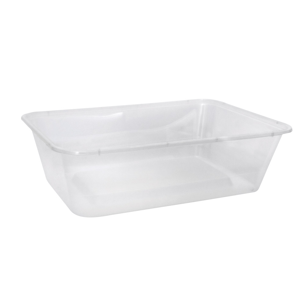 Plastic Rectangular Container 650 ml with lids