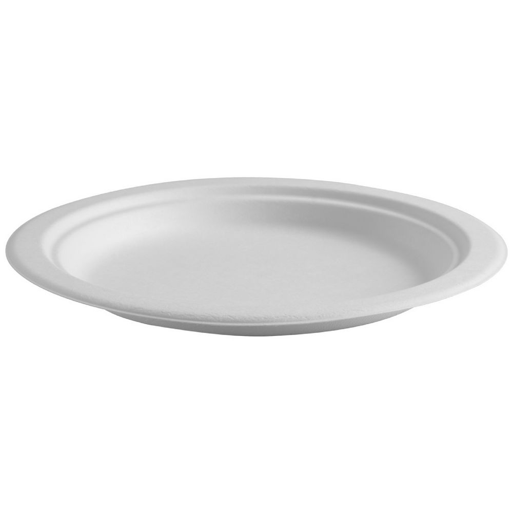 Sugarcane Plain Round Plates