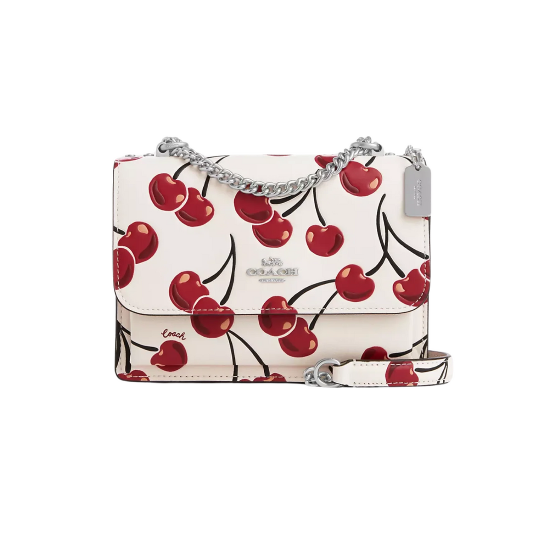 Bolso de mano Coach con estampado de cerezas